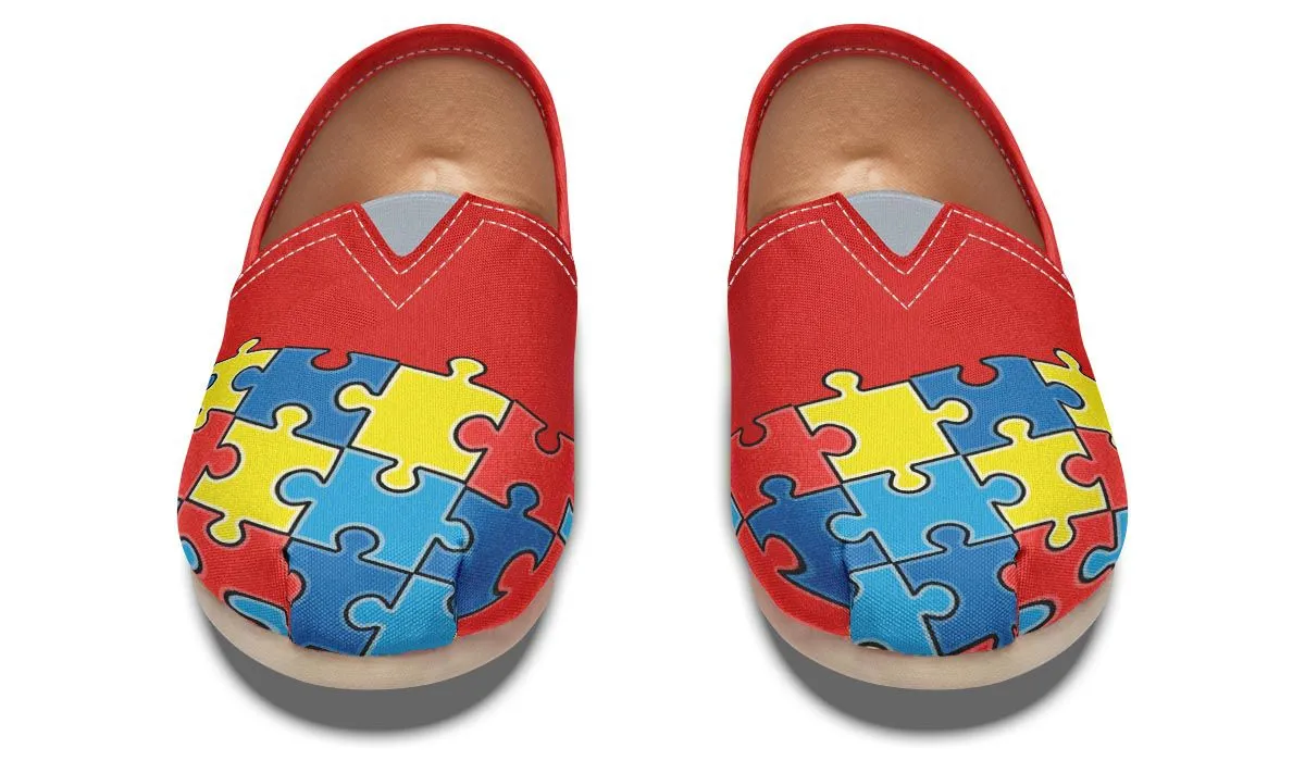 Autism Awareness Puzzle Casual Shoes