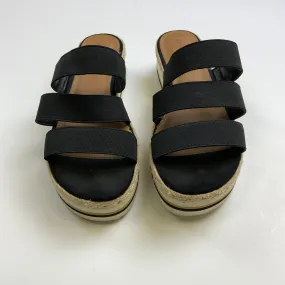 Black Sandals Flats Universal Thread, Size 7.5