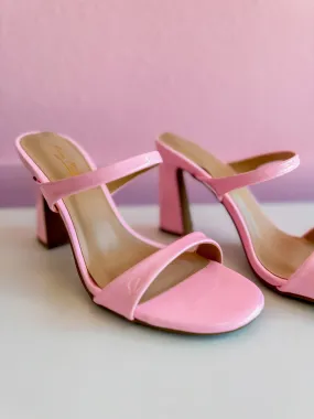 Double Strand Bubble Gum Patent Heels