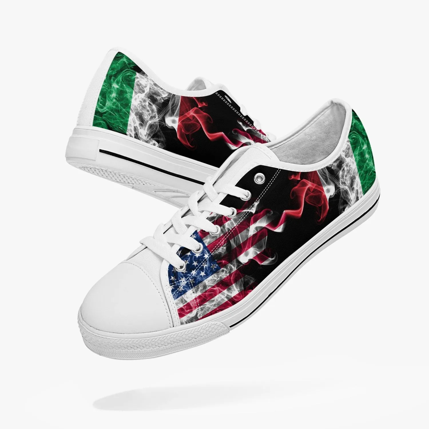 Low-Top Shoes - Italian American Flag