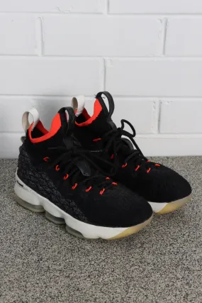 Nike LeBron 15 Black Bright Crimson (Y 6.5/W 7.5)