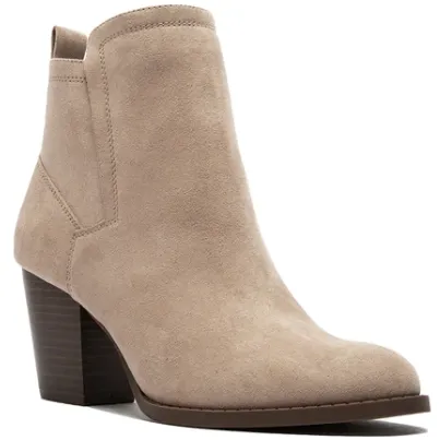 Qupid Tyson Taupe Suede Boots