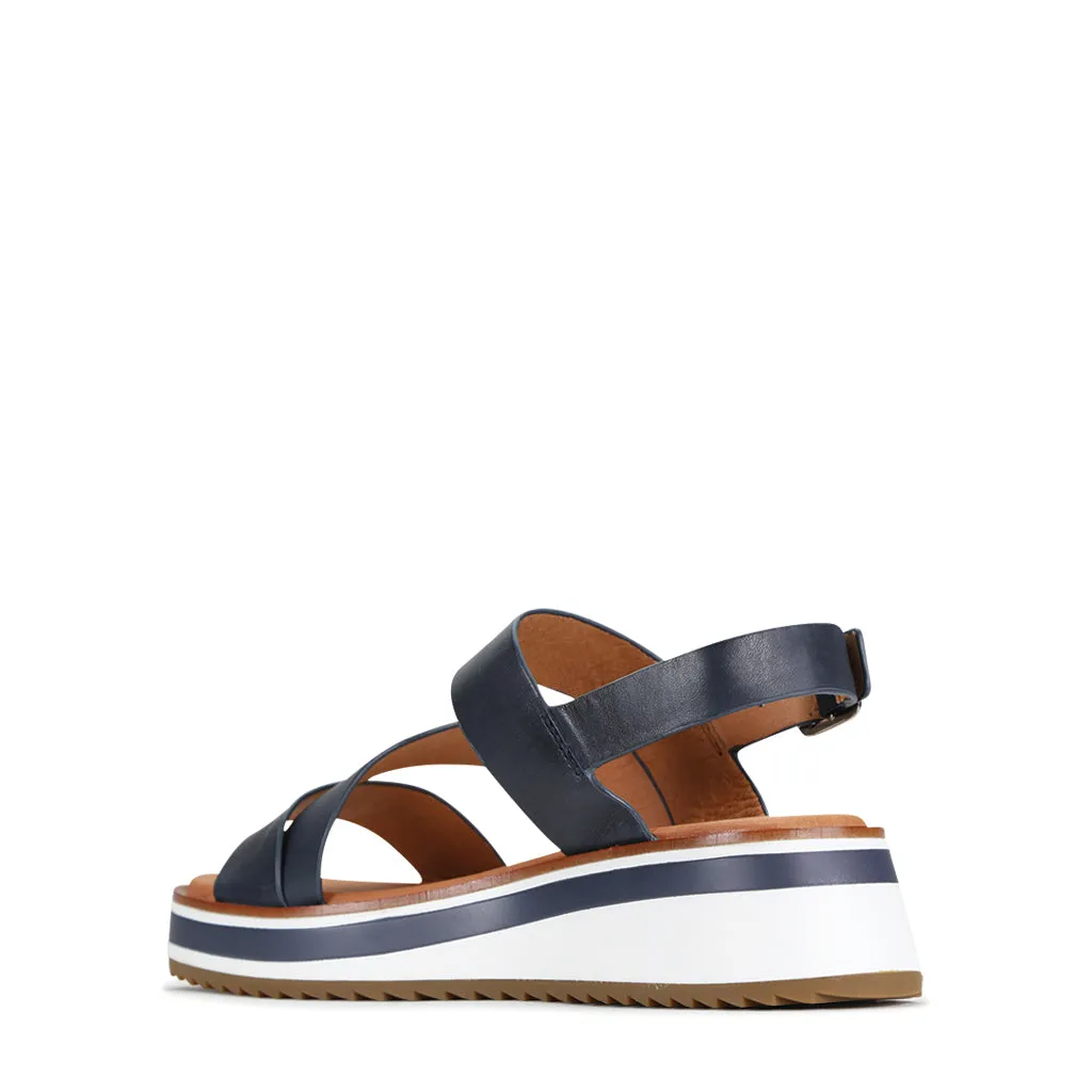 Sports Leather Sling Back Sandals