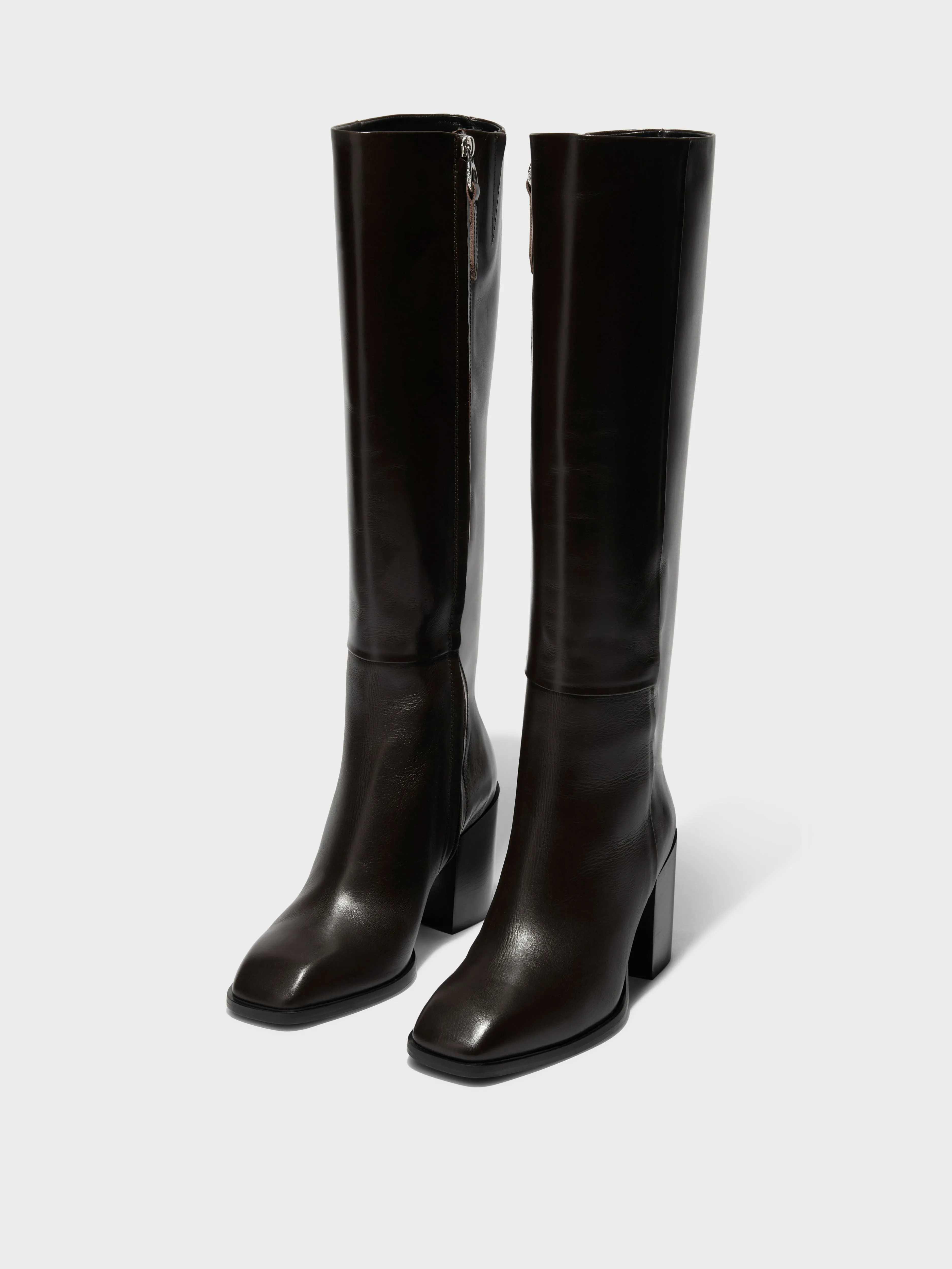 Teresa Leather Knee-High Boots